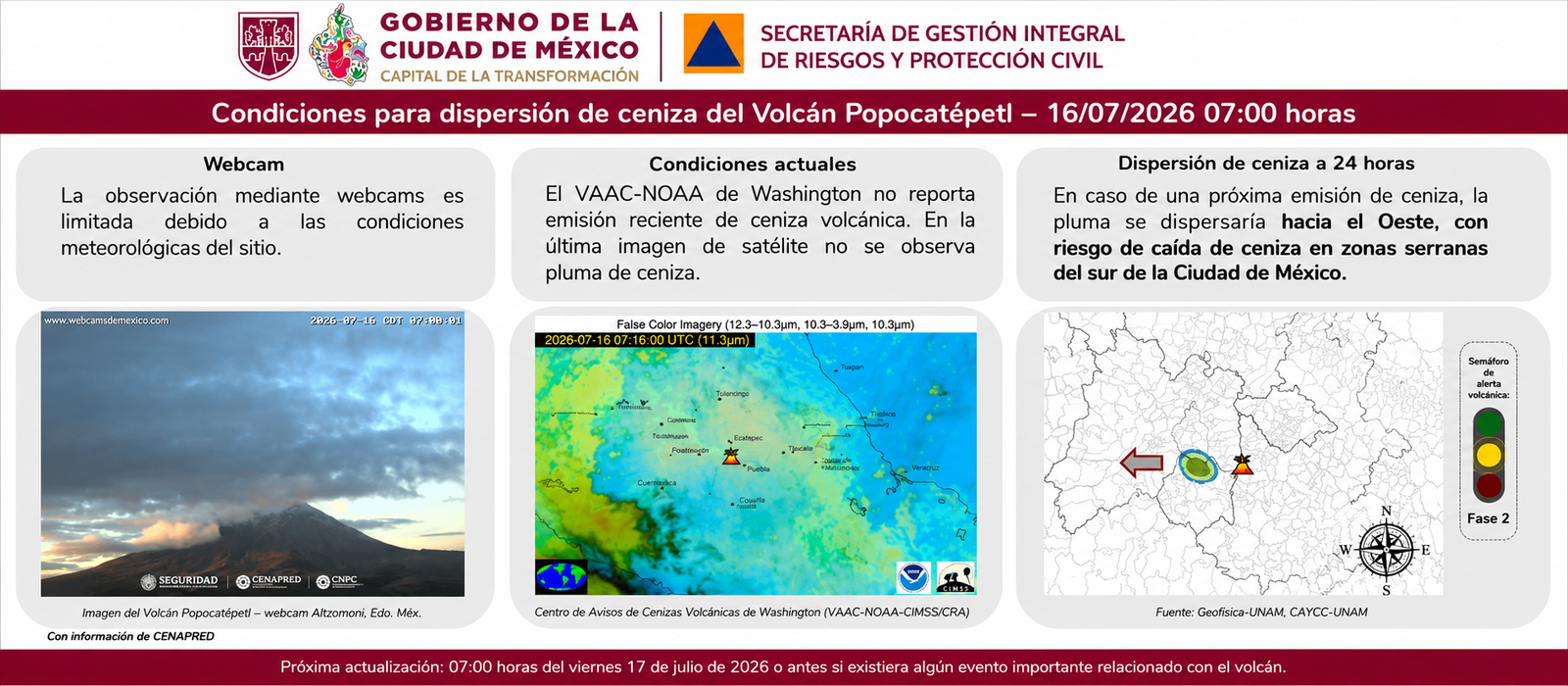 Información de Protección Civil